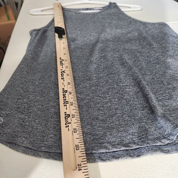 Senita Athletics Gray Racerback Tank Top M Stretchy Lightweight - Picture 7 of 10